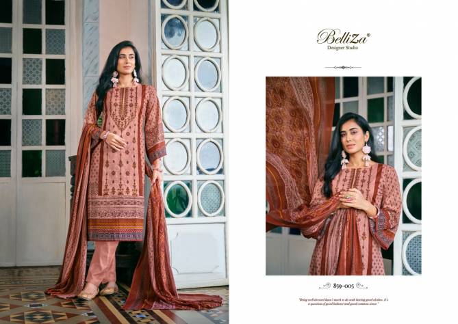 Binsaeed By Belliza Pure Cotton Dress Material Catalog